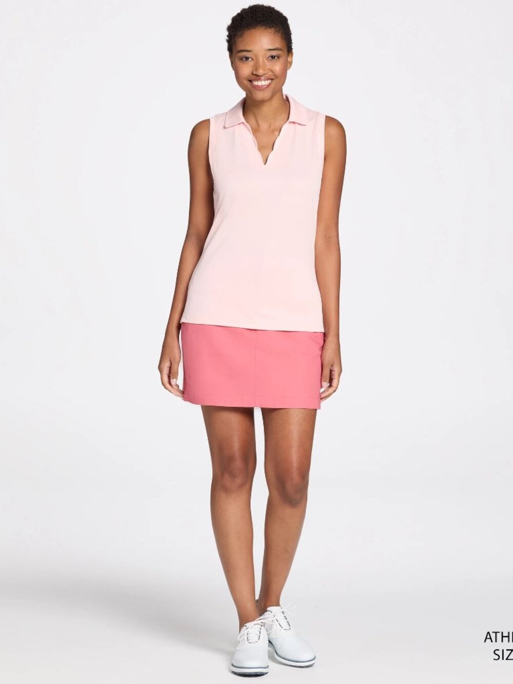 Walter Hagen Women's Clubhouse Scallop Sleeveless Polo